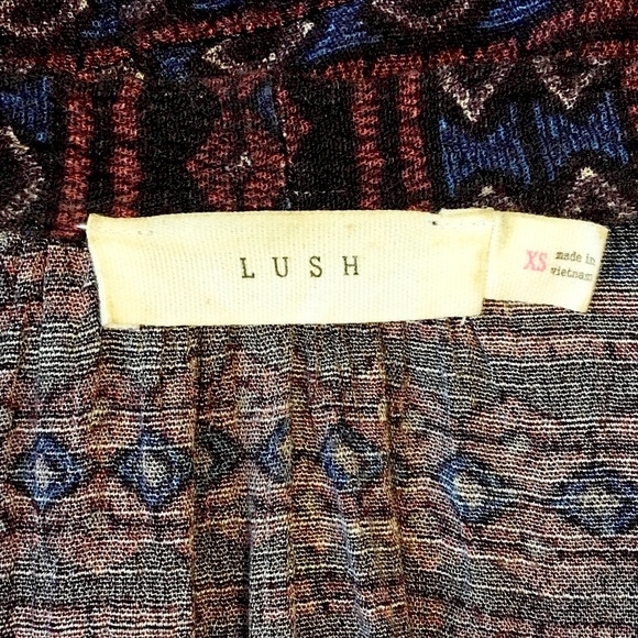 LUSH Boho southwestern print bell sleeve tunic - Picture 7 of 7